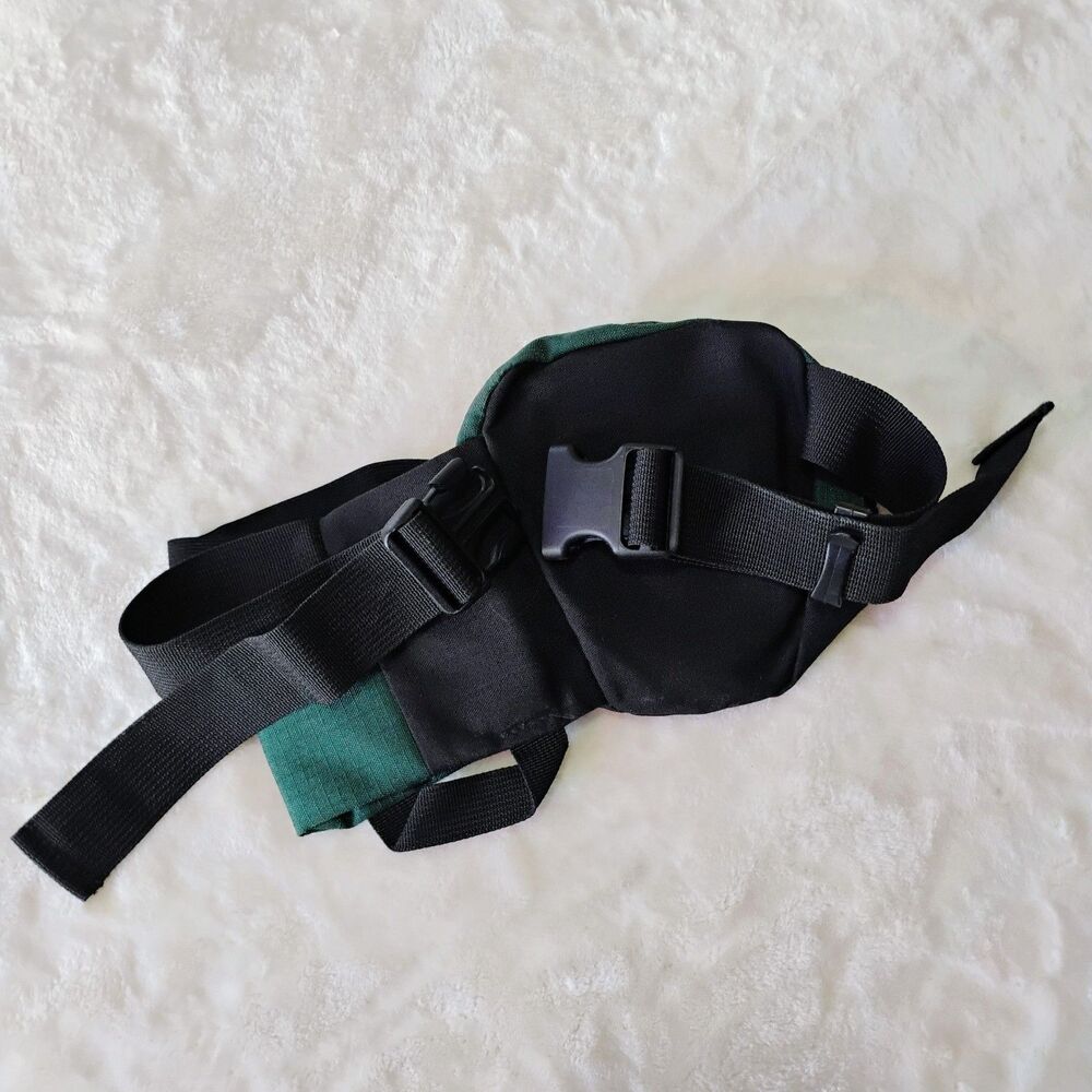 Vintage 90s JanSport Fanny Pack Water Bottle Holder USA Hip Bag Green Hiking EUC - Picture 15 of 16